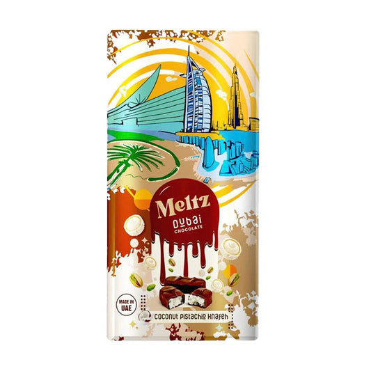 Coconut Pistachio Knafeh Meltz Dubai Chocolate Bars 192g