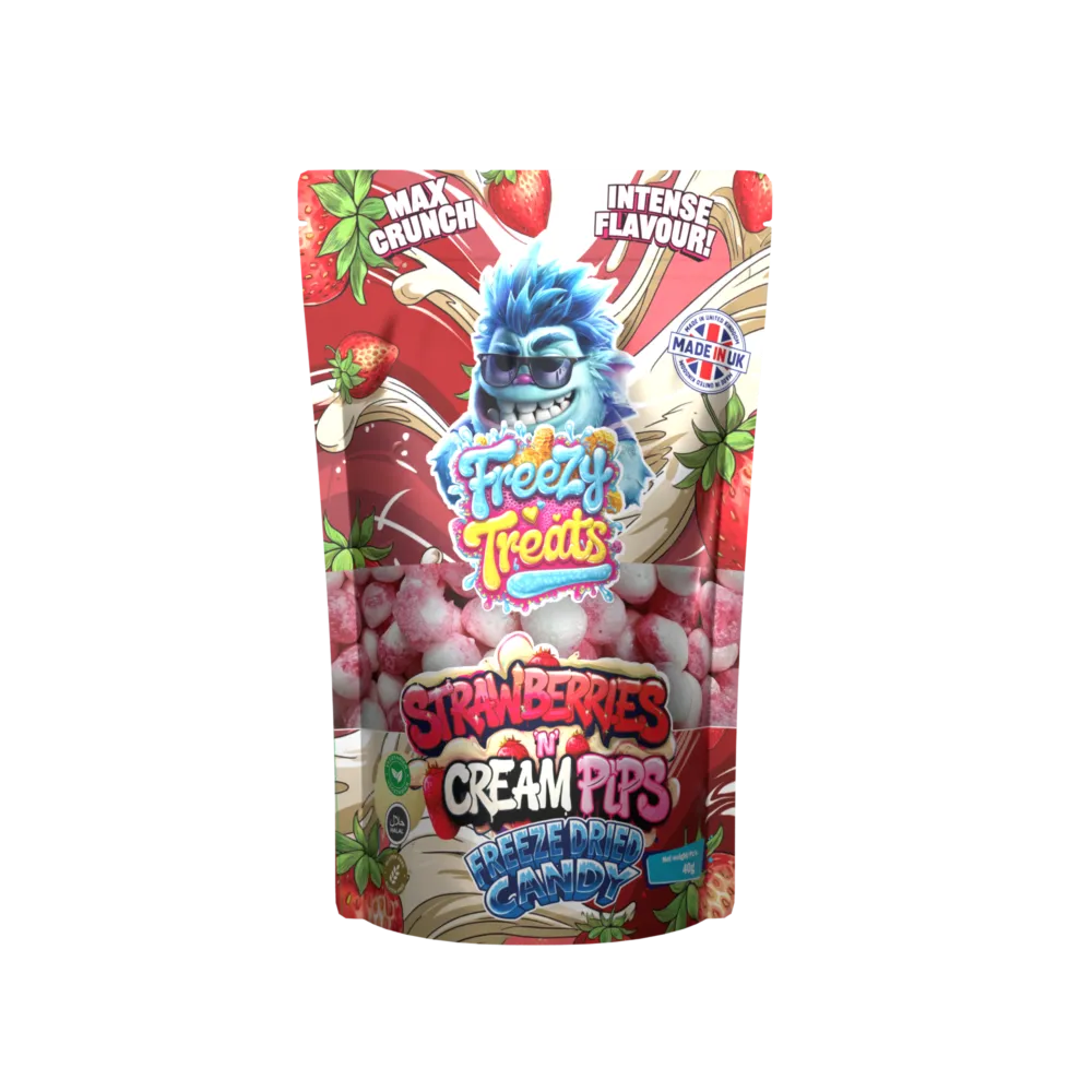 Strawberries N Cream Pips by Freezy Treats
