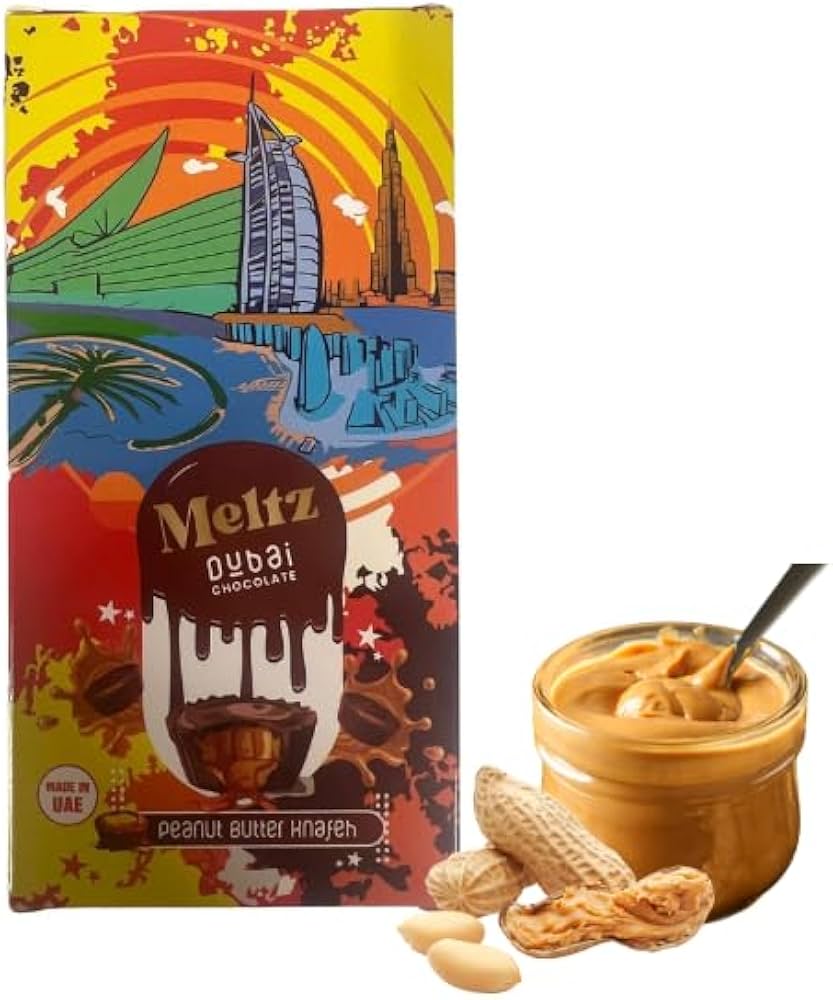 Peanut Butter Meltz Dubai Chocolate Bars 192g